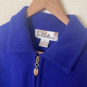 Lisa International Boiled wool jacket, Size small